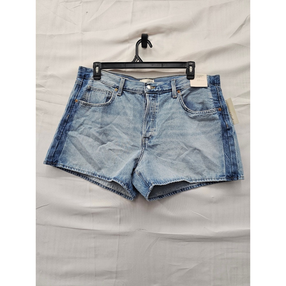 Universal Thread Womens 90s Baggy Shorts Blue Cotton Blend Casual Size 14